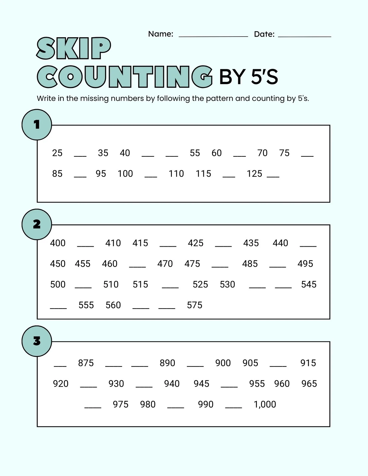 Free Printable 2nd Grade Worksheets