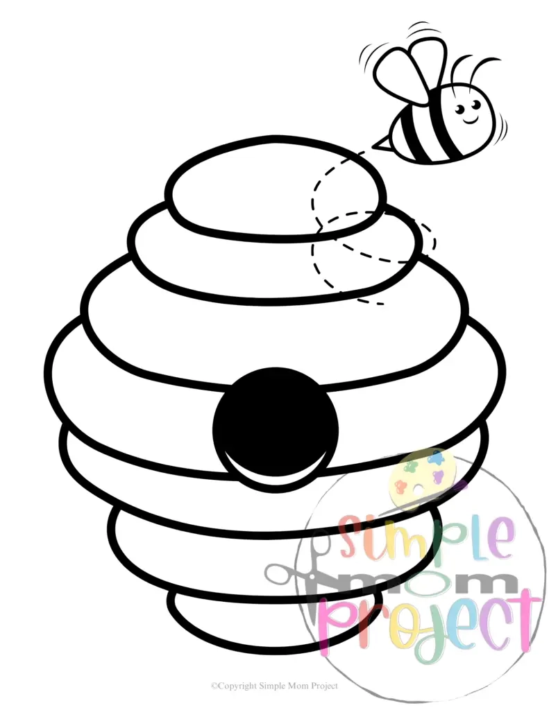 Free Printable Beehive Template