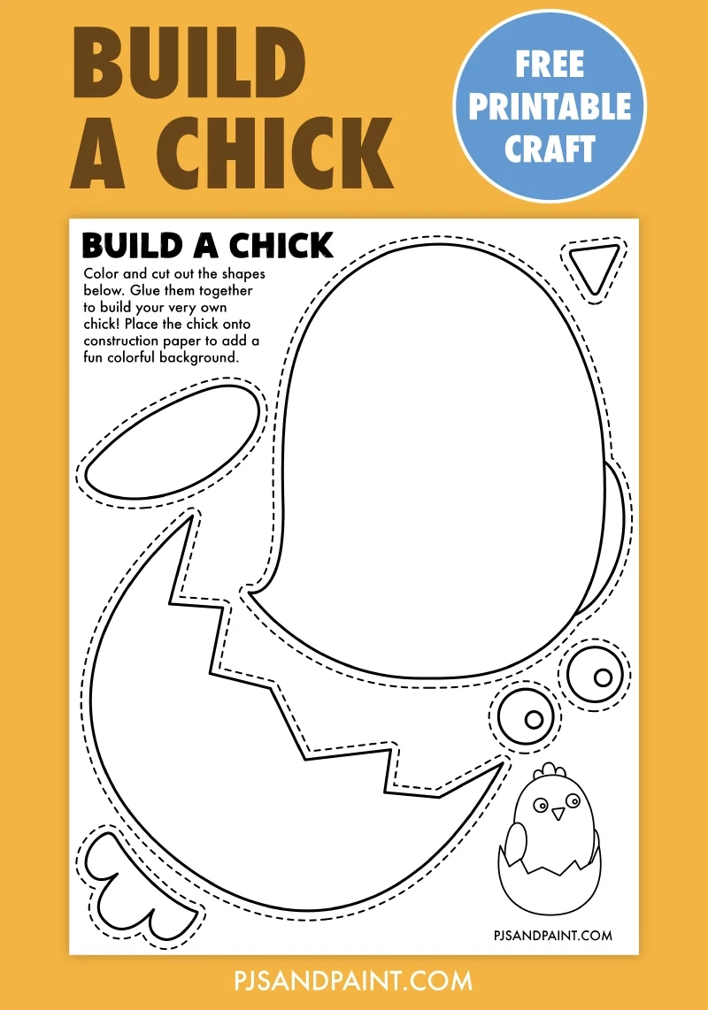 Free Printable Build A Chick Craft Pjs And Paint