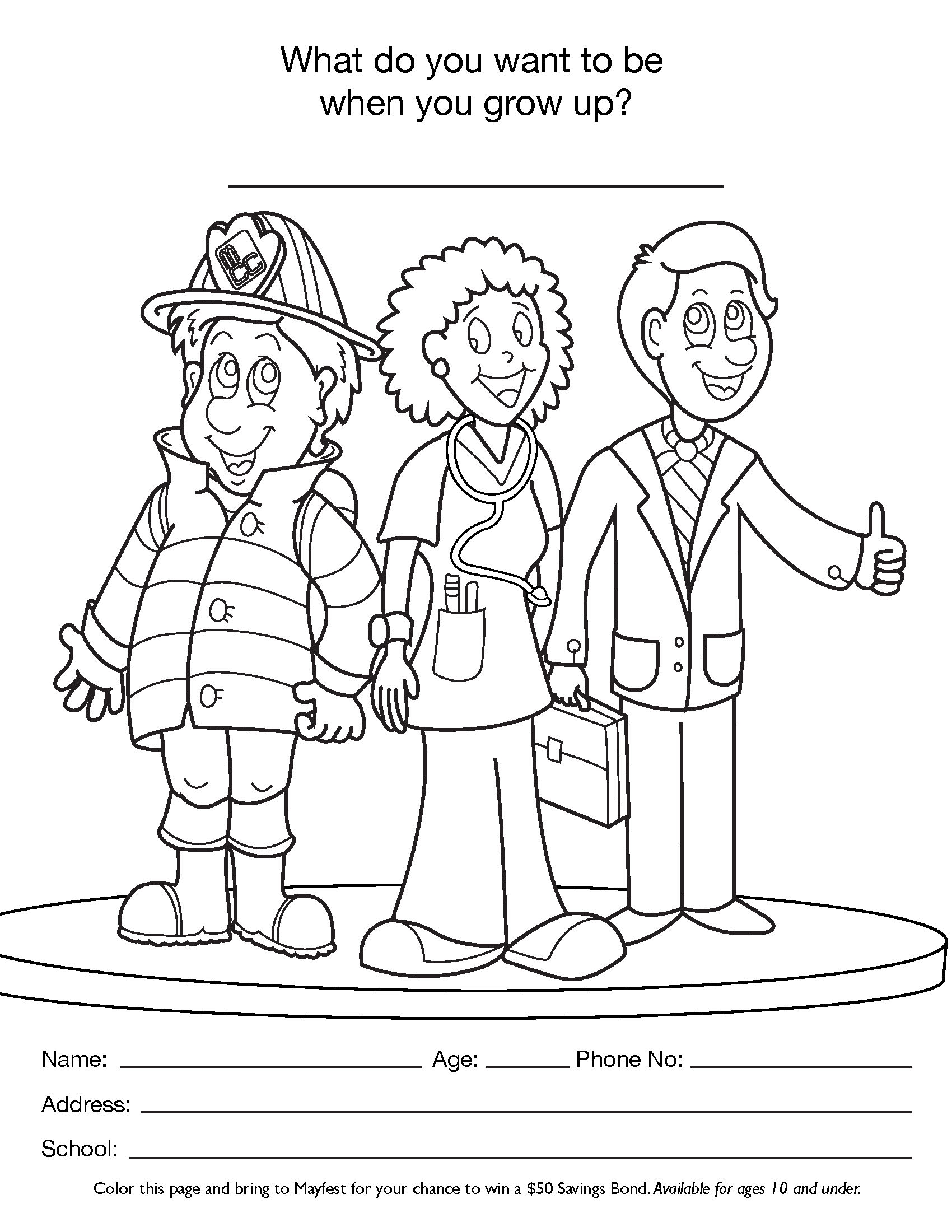 Free Printable Career Day Worksheets Worksheets Library
