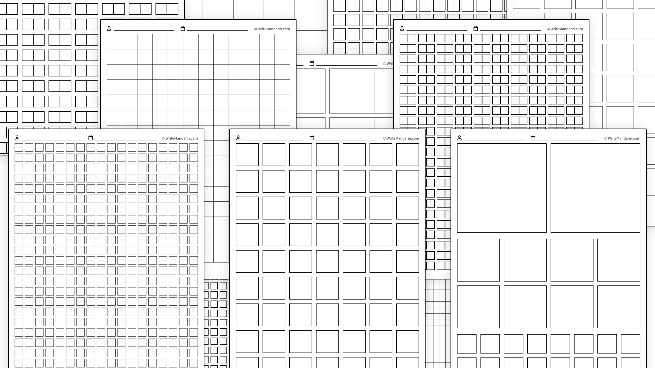Chinese Calligraphy Paper Printable