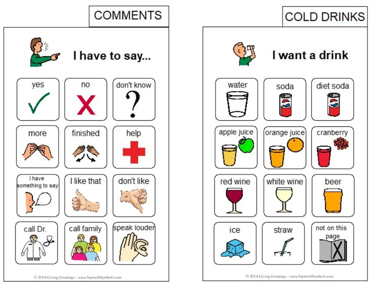 Free Printable Communication Boards For Stroke Patients 
