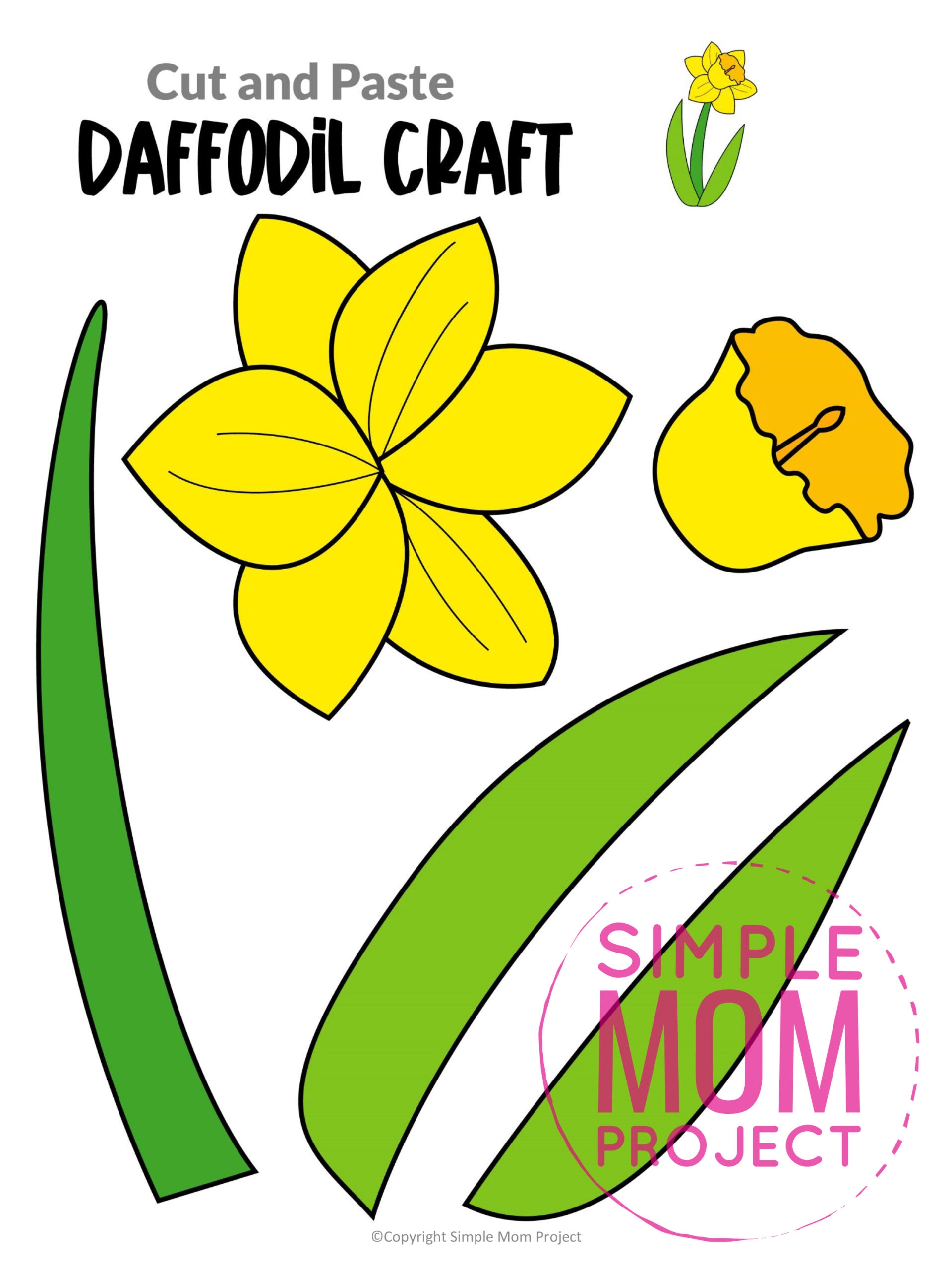 Daffodil Template Printable