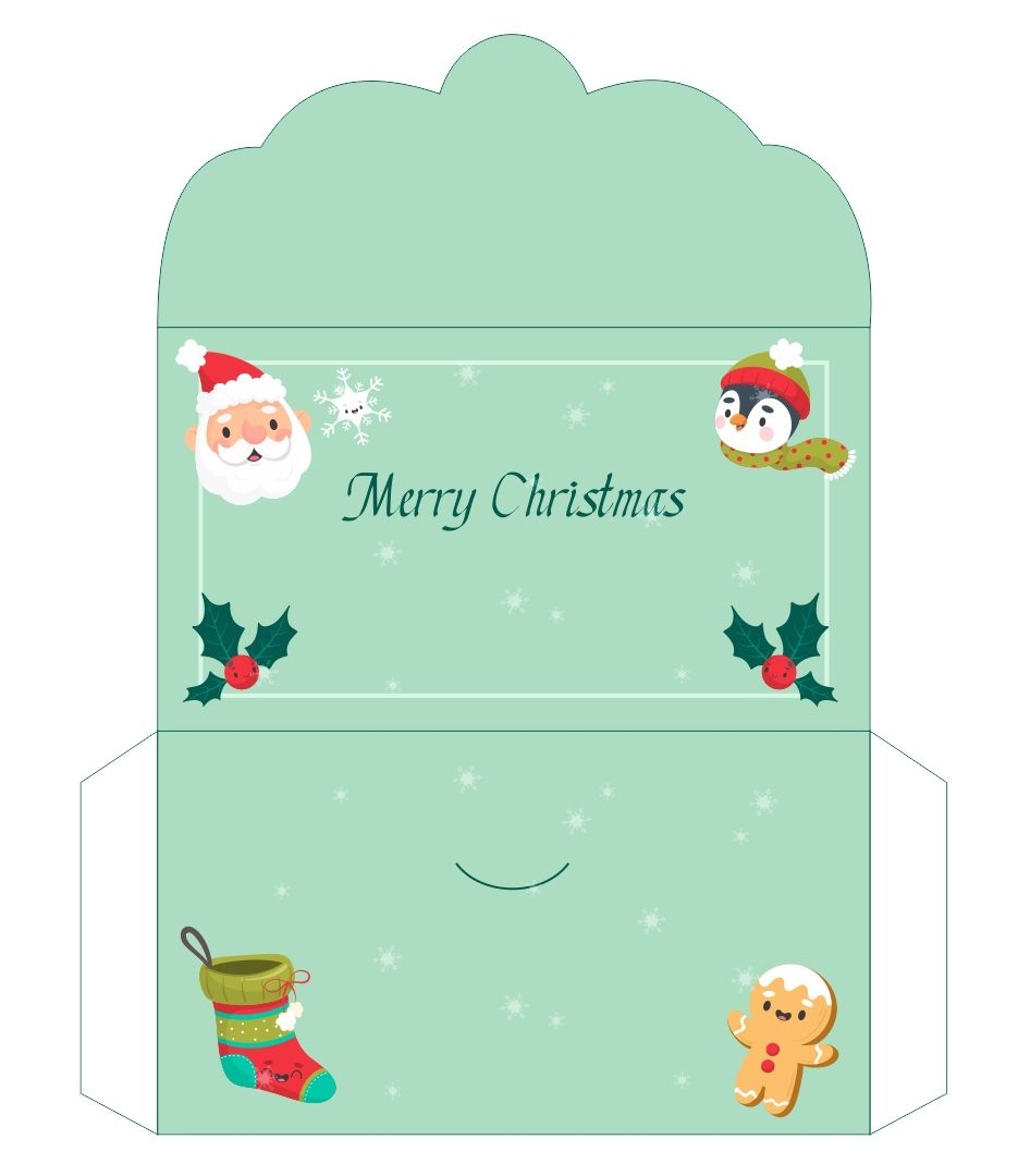 Free Printable Envelope Christmas Decorations Download Free 