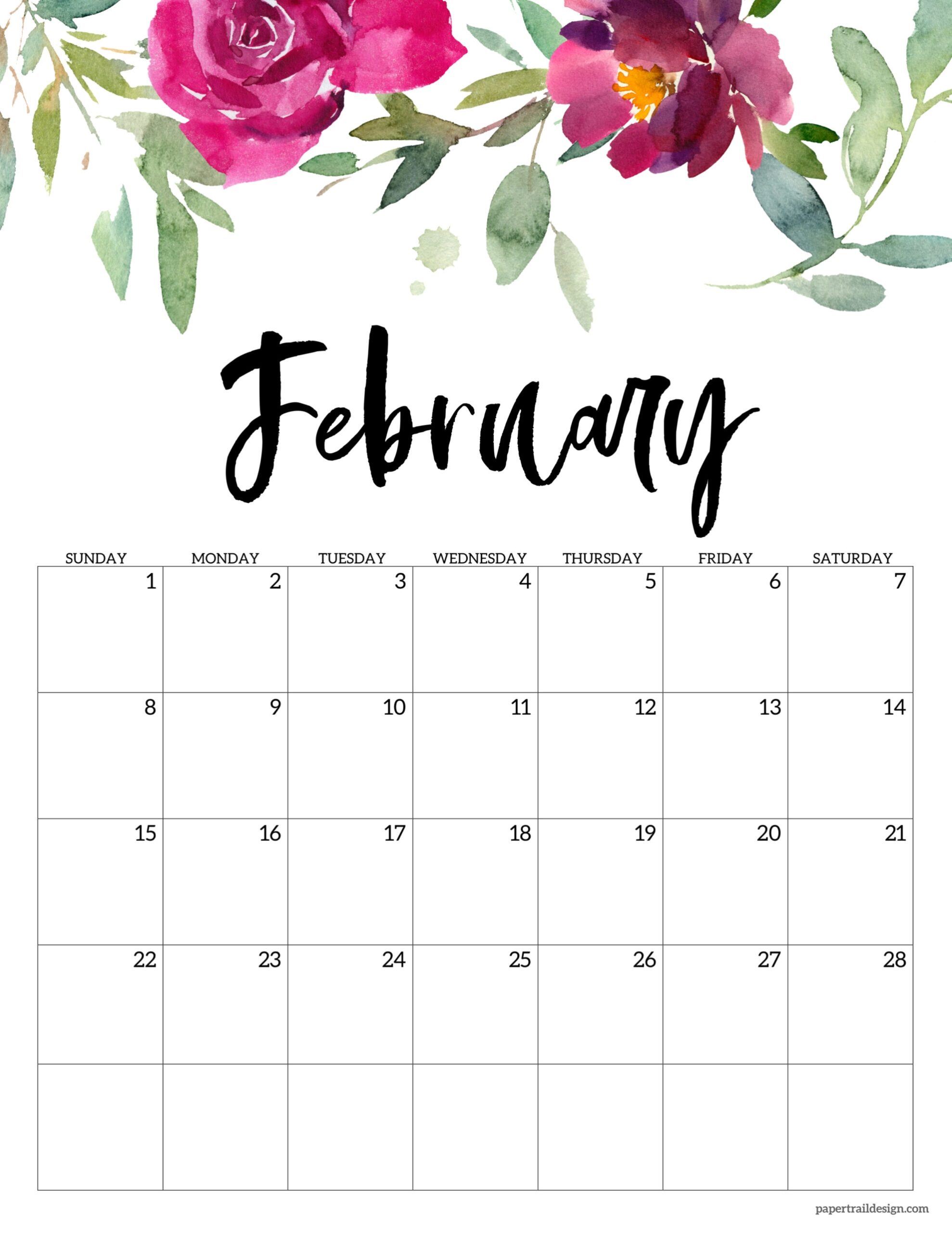 Printable Monthly 2026 Calendar
