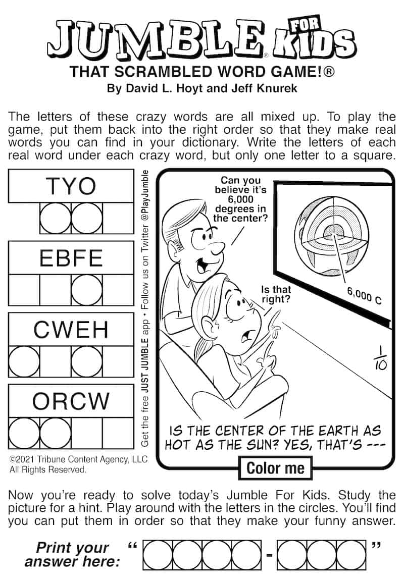 Free Printable Jumble Word Game Menssmile