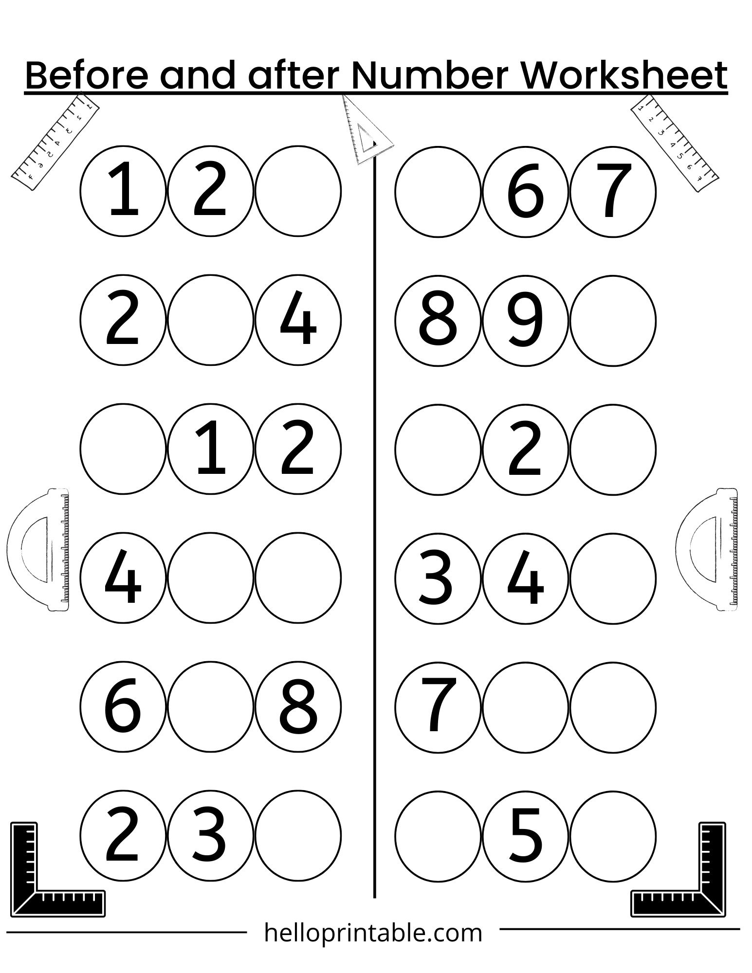 Free Printable Pre K Worksheets