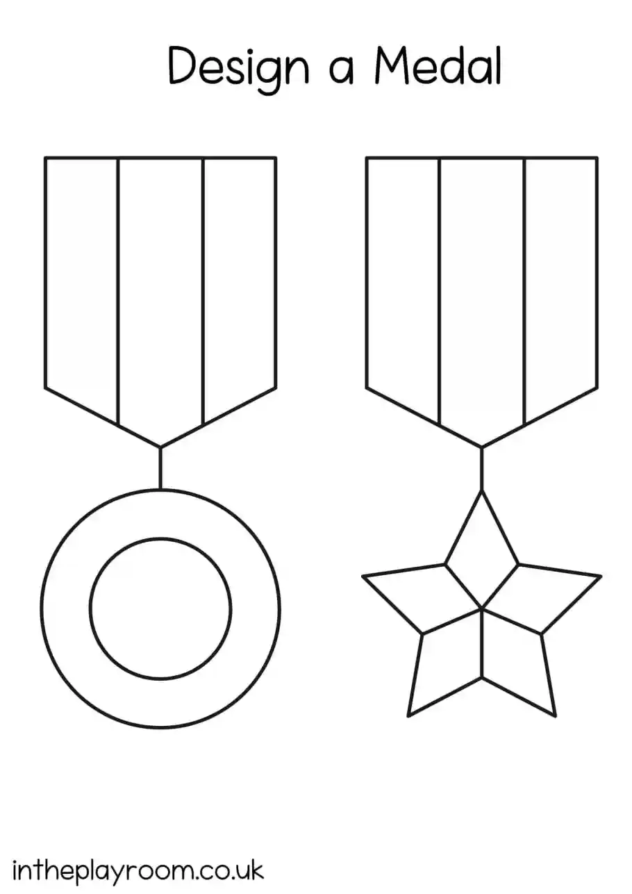 Free Printable Medal Templates To Design Your Own Medal In The 