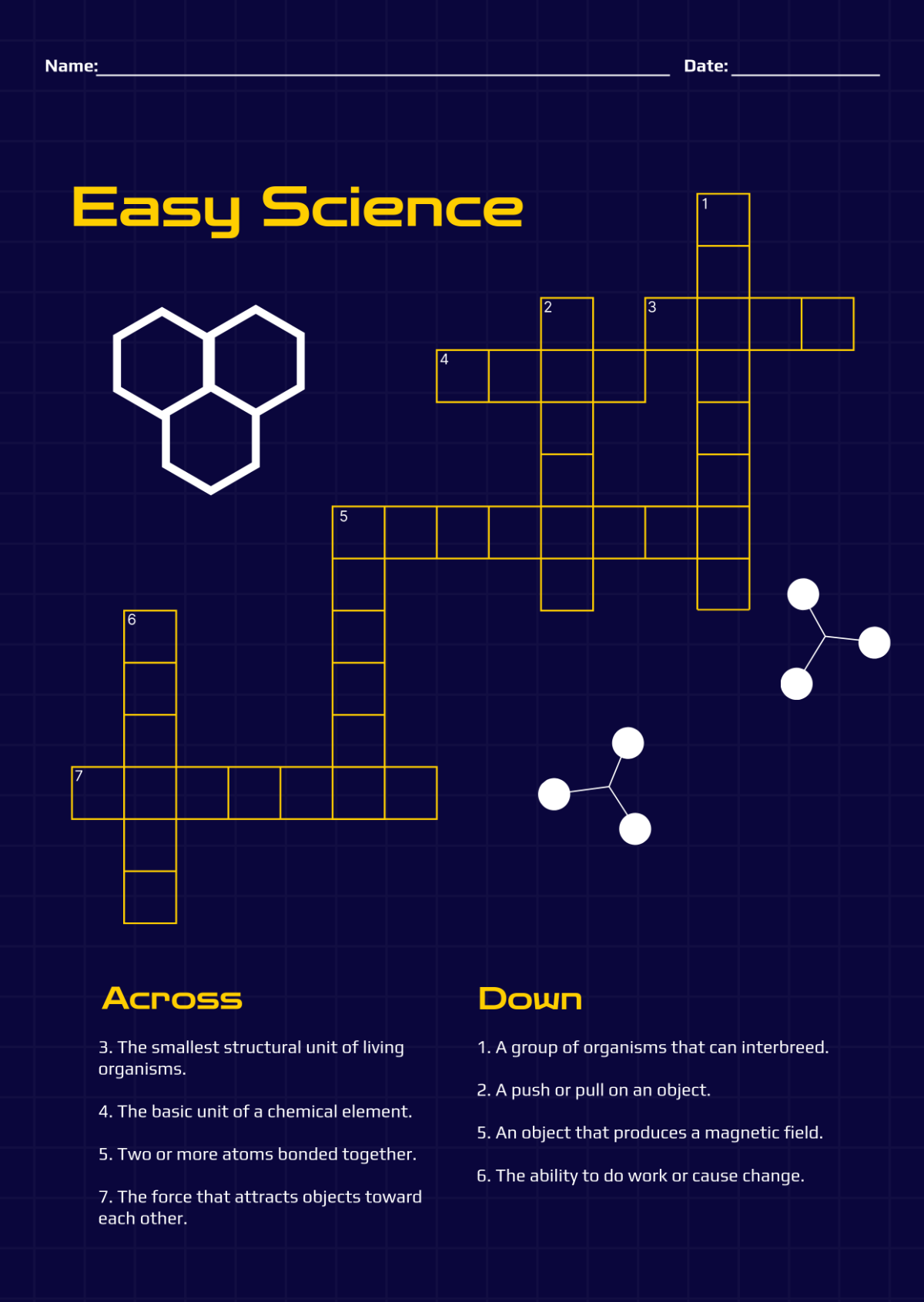 Mini Crossword Puzzle Printable Free