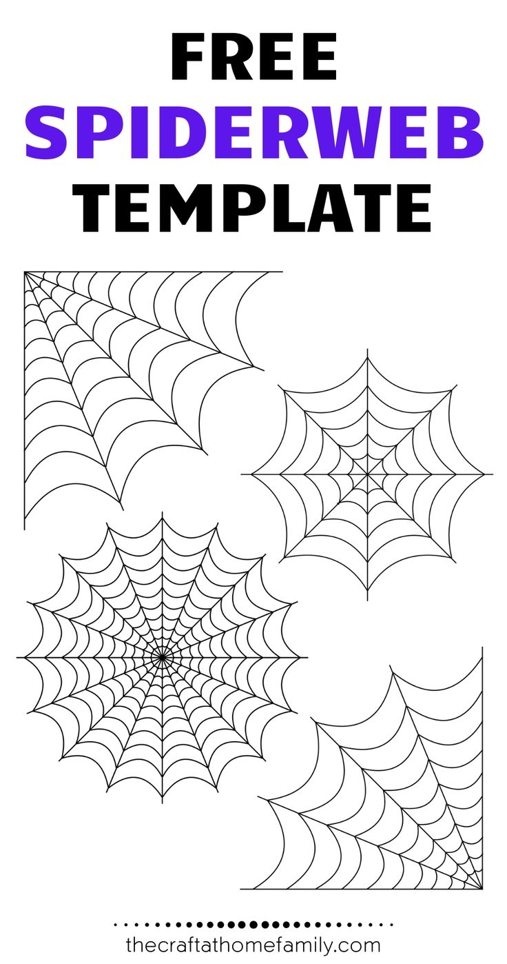 Spider Printable Template