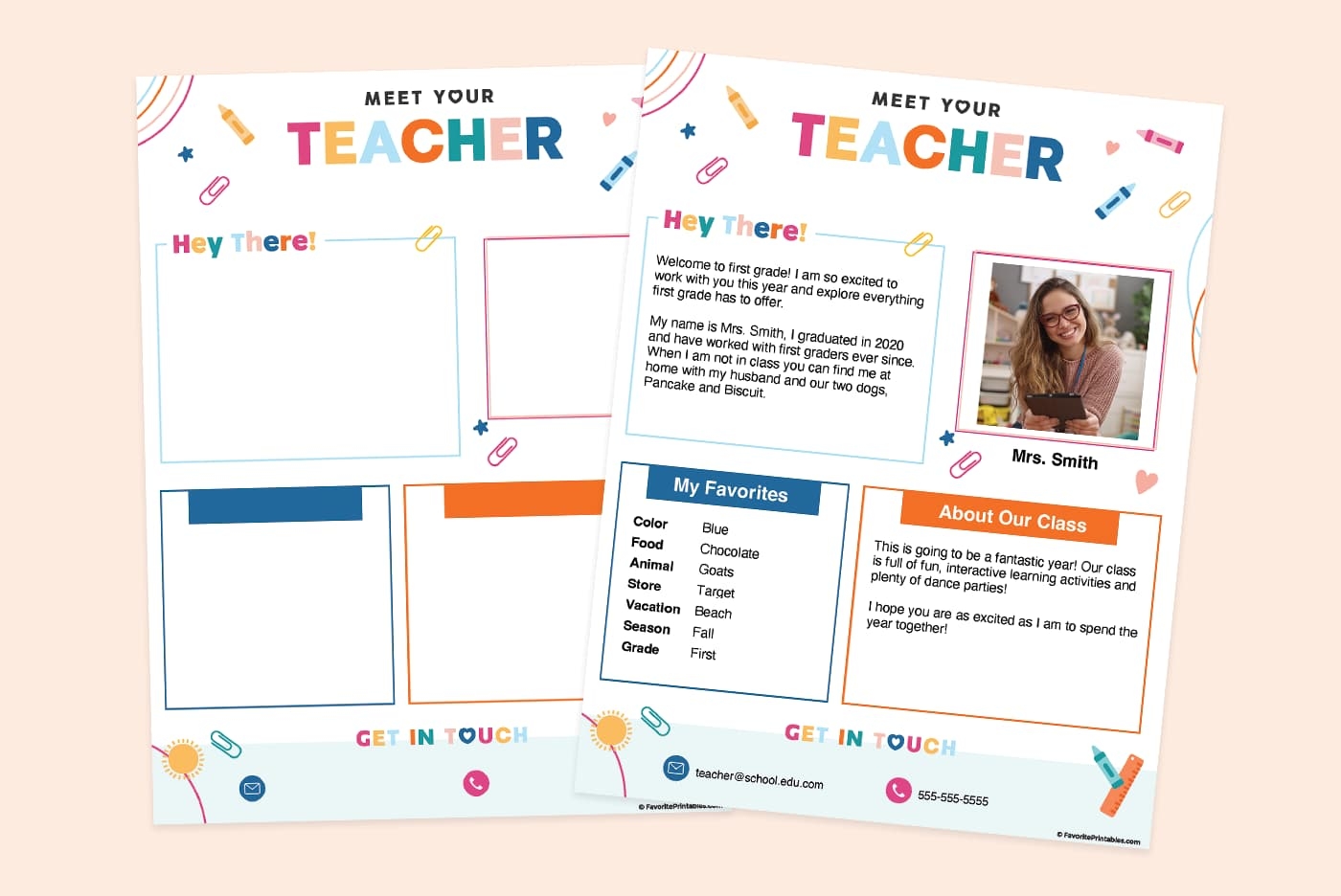 Free Printable Teacher Resources Favorite Printables