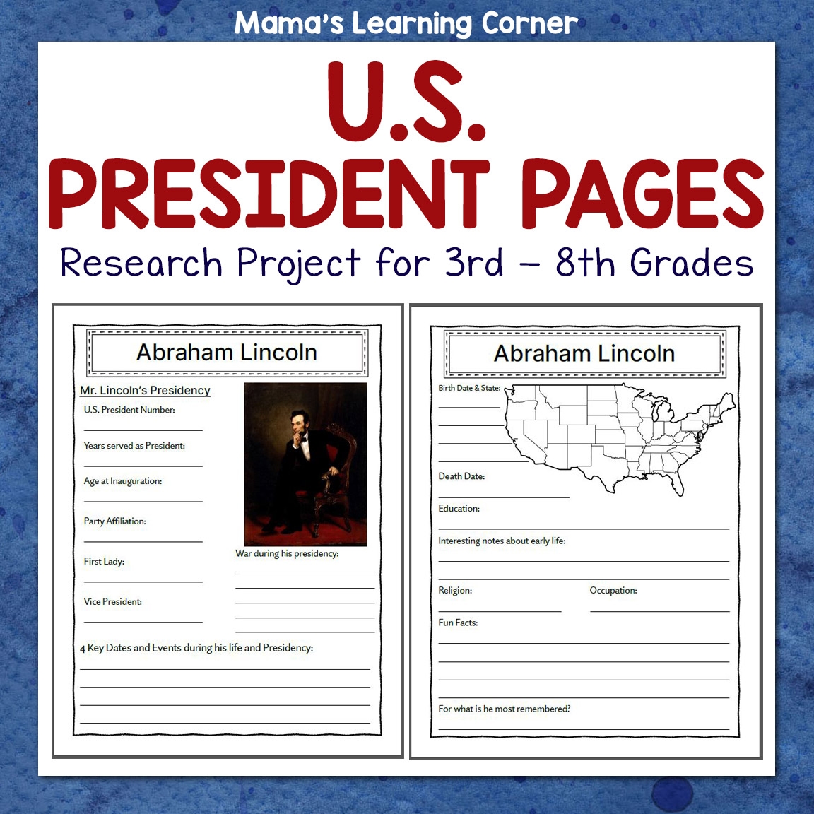 Free Printable Us President Worksheets