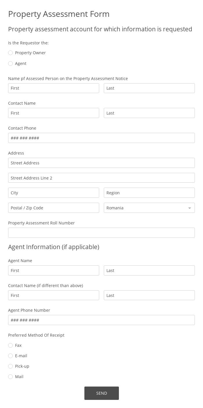 Free Real Estate Form Templates 123FormBuilder