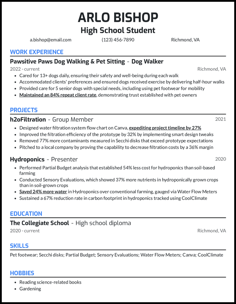 Printable Resume Worksheet For Adults