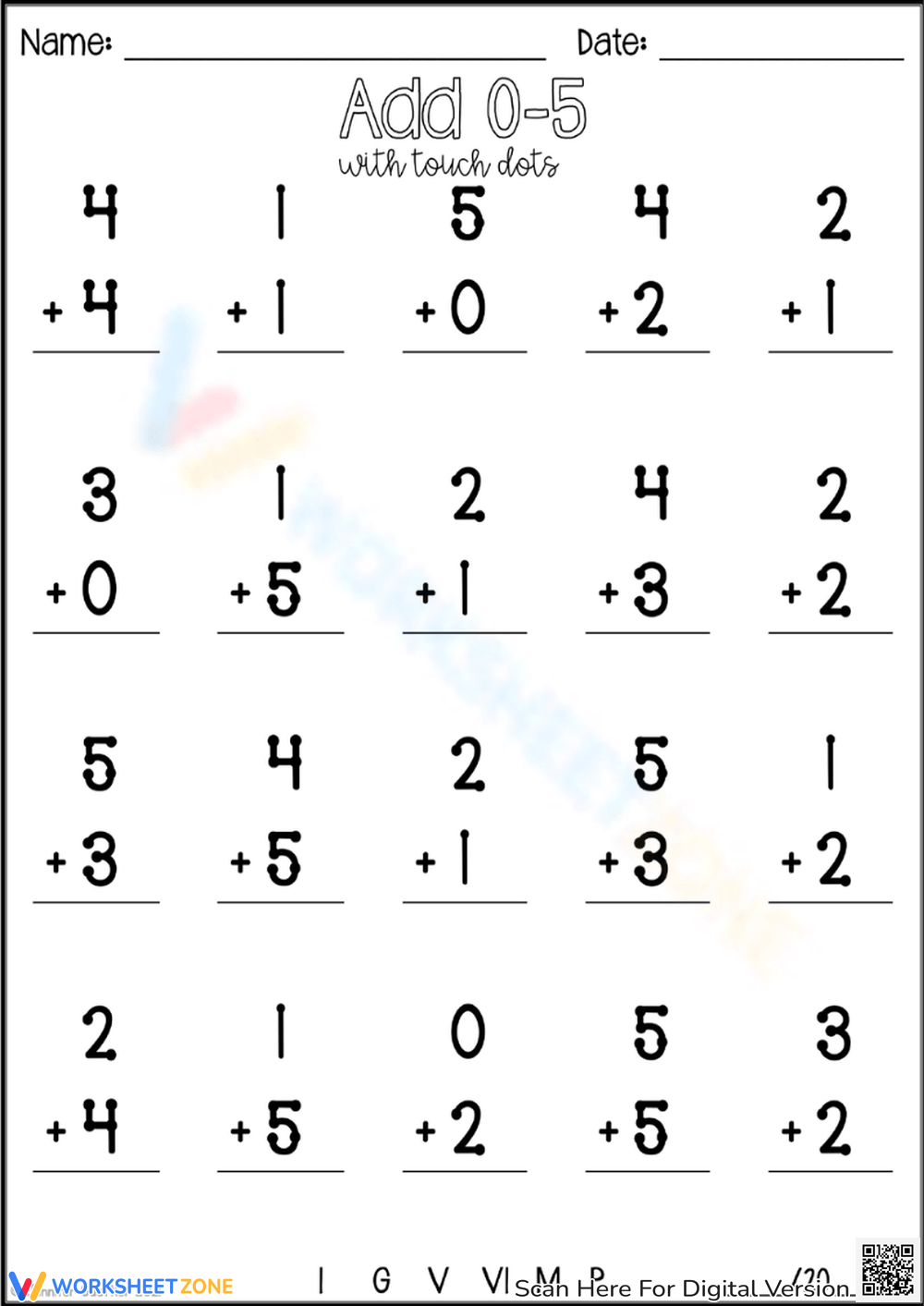 Fun amp amp Creative Touch Math Worksheets Worksheets Library