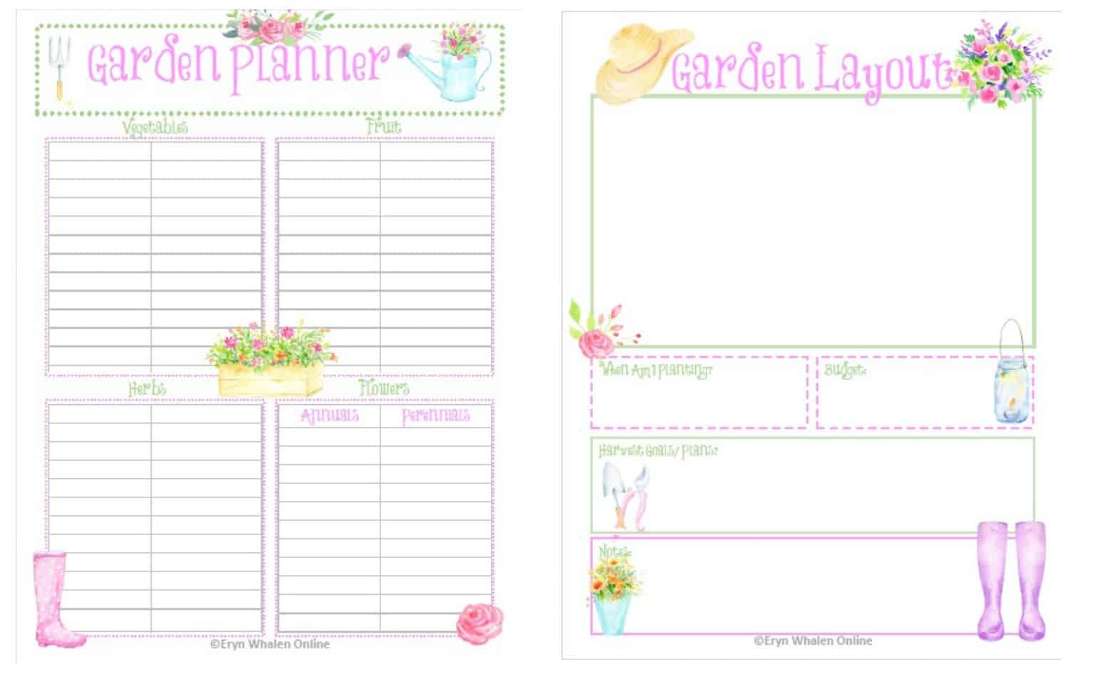 Garden Planning amp Free Printables Eryn Whalen Online