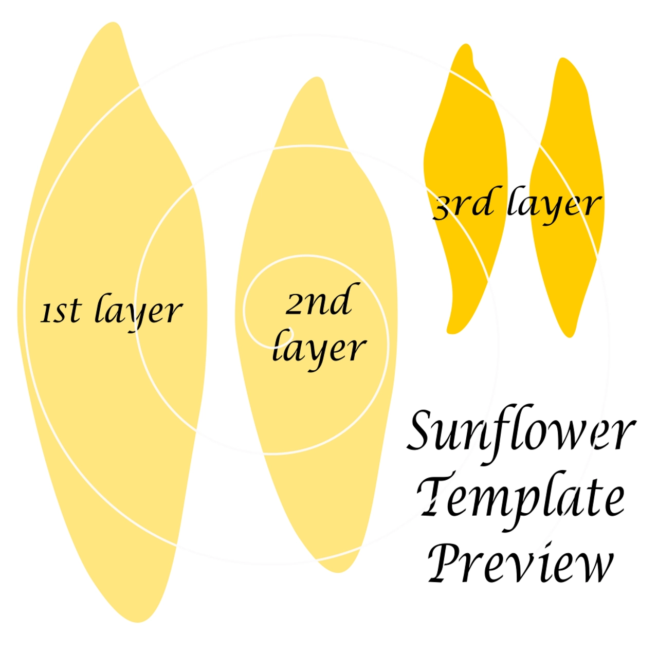 Giant Paper Sunflower Templates