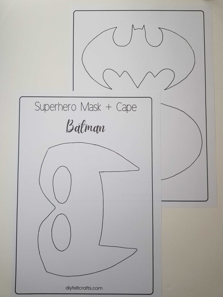 Got A Batman Fan In The House Make This Easy Mask Cape DIY 