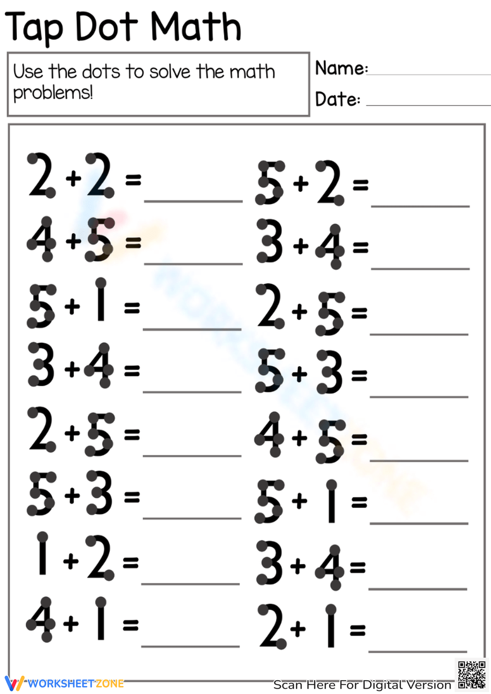 Grade 2 Touch Math Worksheets amp Printable