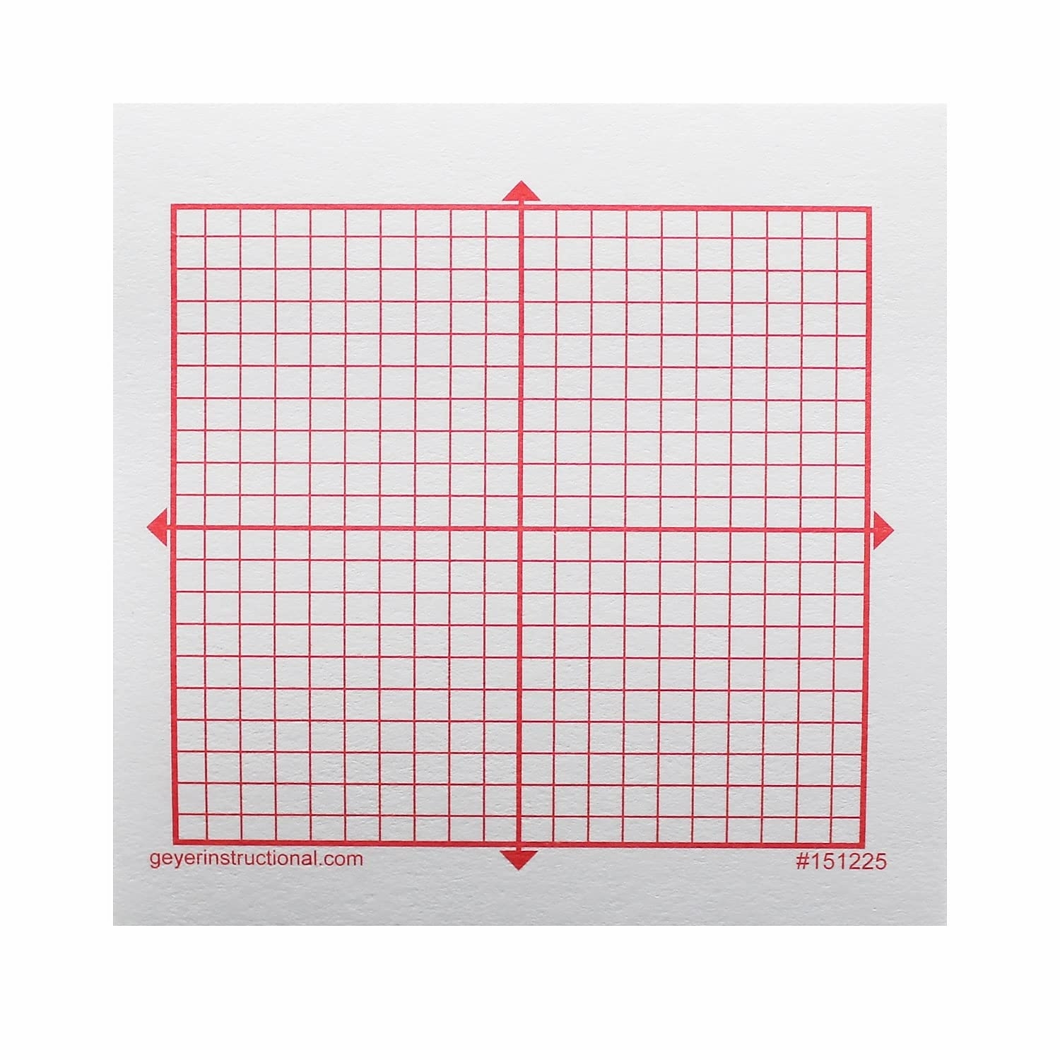 Graphing 3M Post it Notes XY Axis 20 X 20 Square Grid 4 Pads 