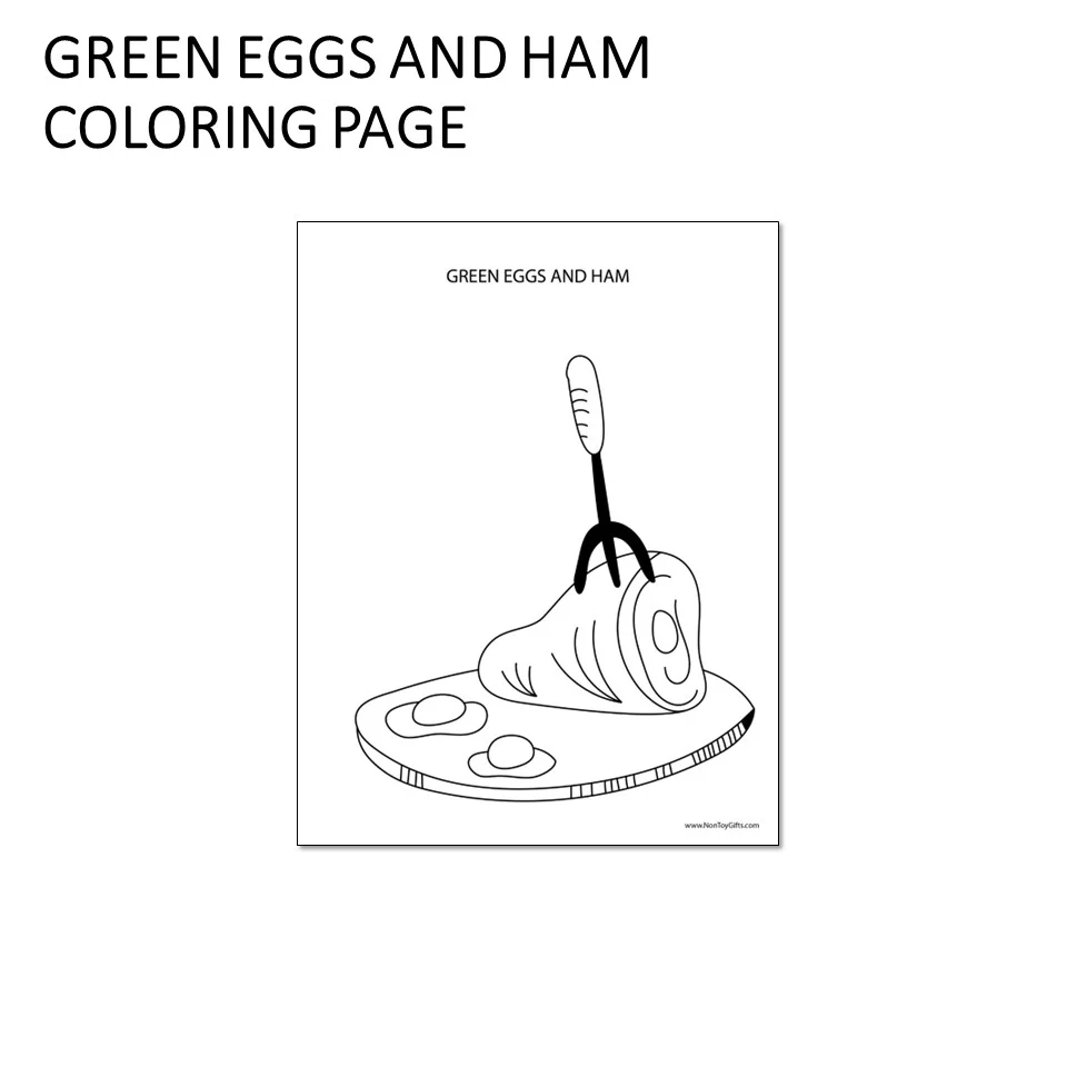 Green Eggs And Ham Craft Non Toy Gifts