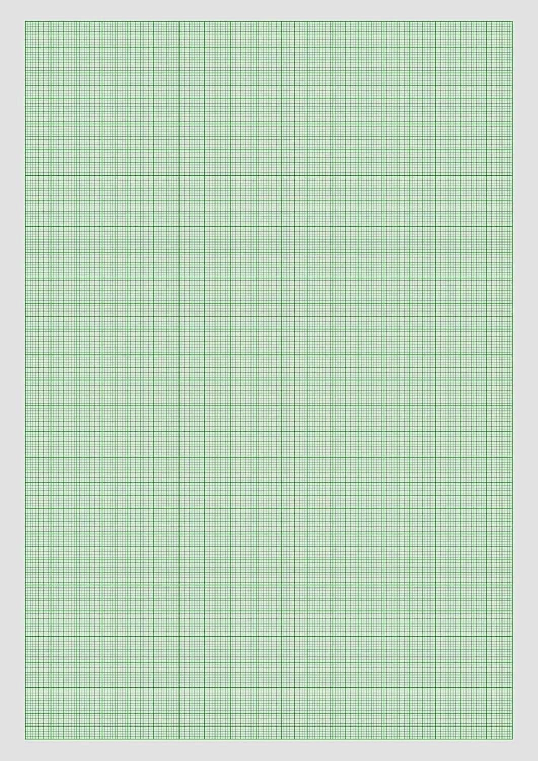 Green Graph Paper A4 Size 8 X 11 Inches Loose Sheets Pack Of 100 Quad Ruled Trace Paper For Graph Plotting Statistics School amp College 
