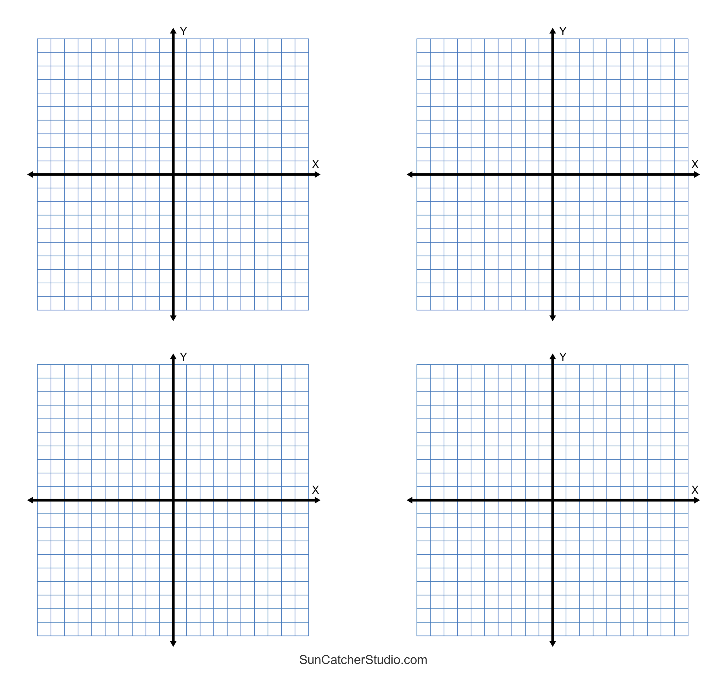 Free Printable Coordinate Plane Graph Paper