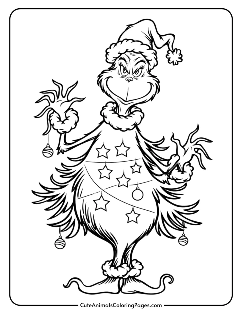 Printable Grinch Template