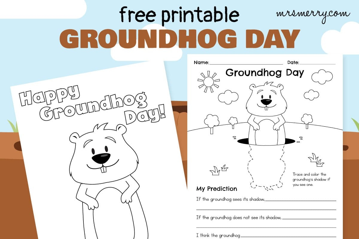 Groundhog Day Free Printable