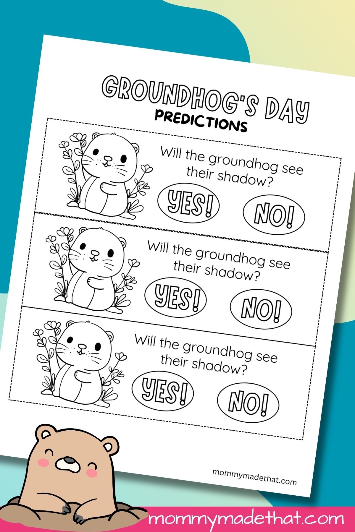 Free Printable Groundhog Day Worksheets
