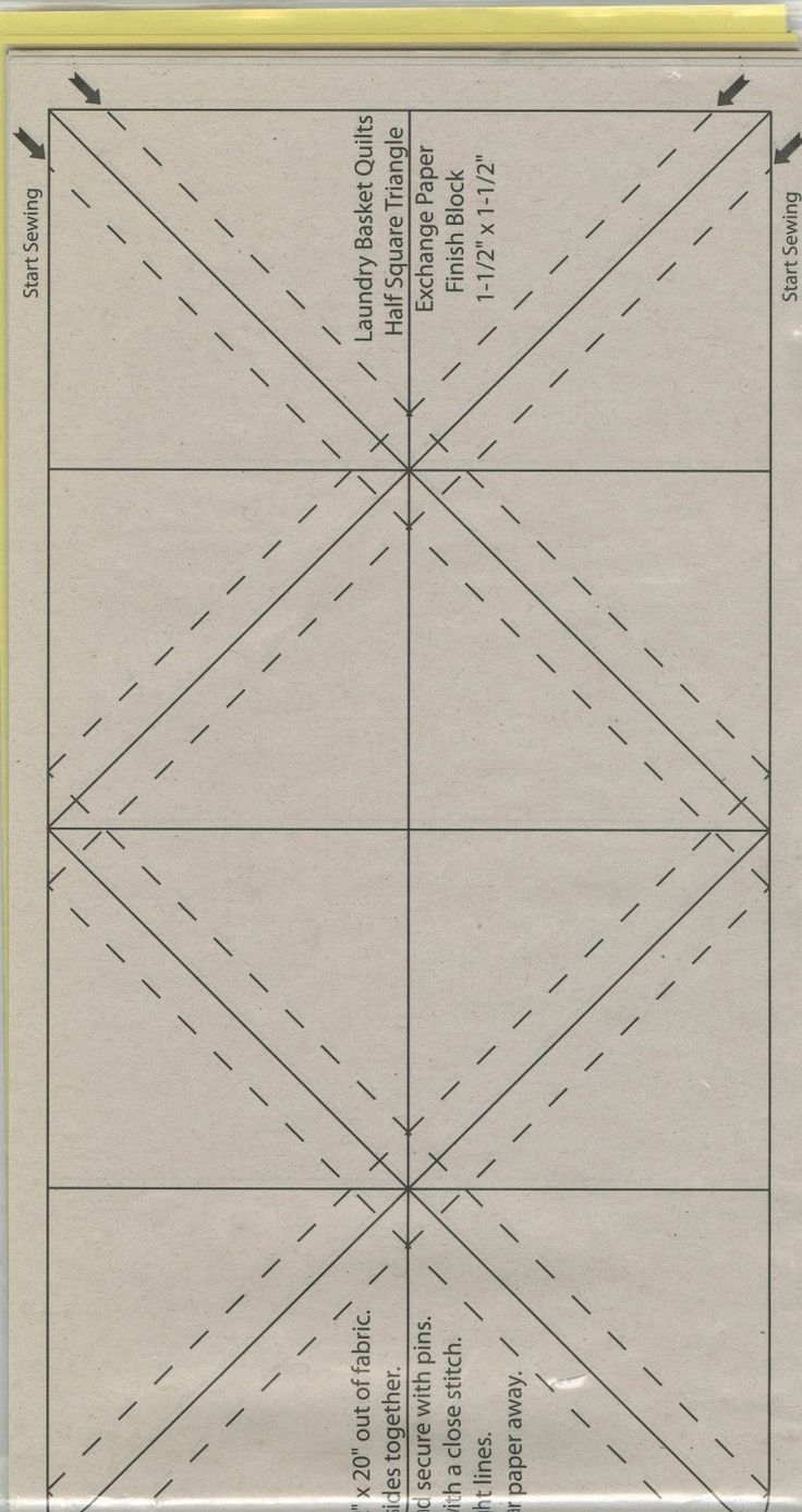 Printable Half Square Triangle Paper