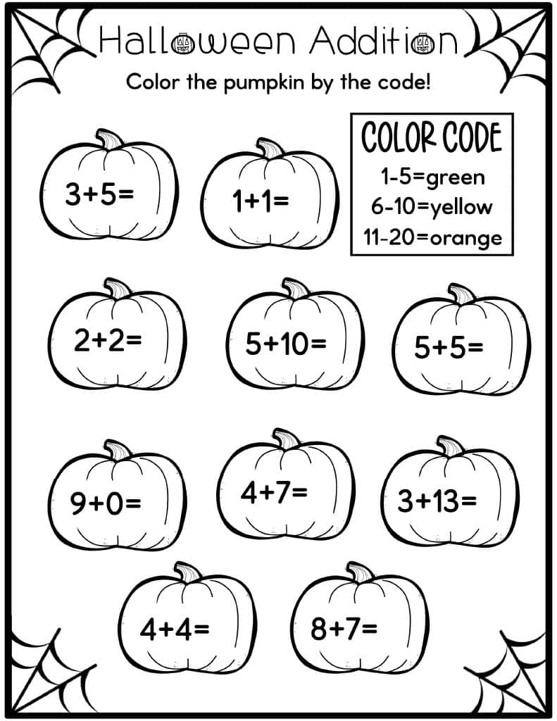 Halloween Worksheets For Kids Free Printables