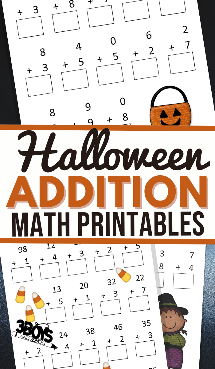 Halloween Addition Worksheets For Lower Elementary