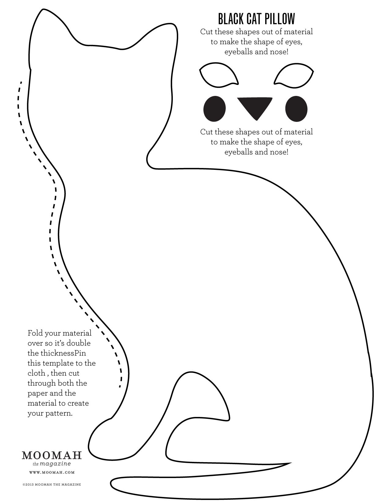 Halloween Cat Template Printable