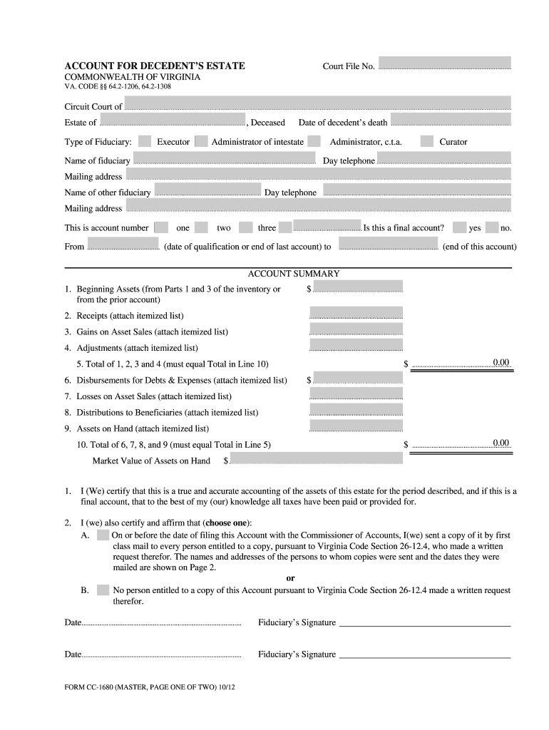 HenricocommissionerofaccountscomForm Cc 1680 Instruction Fill 