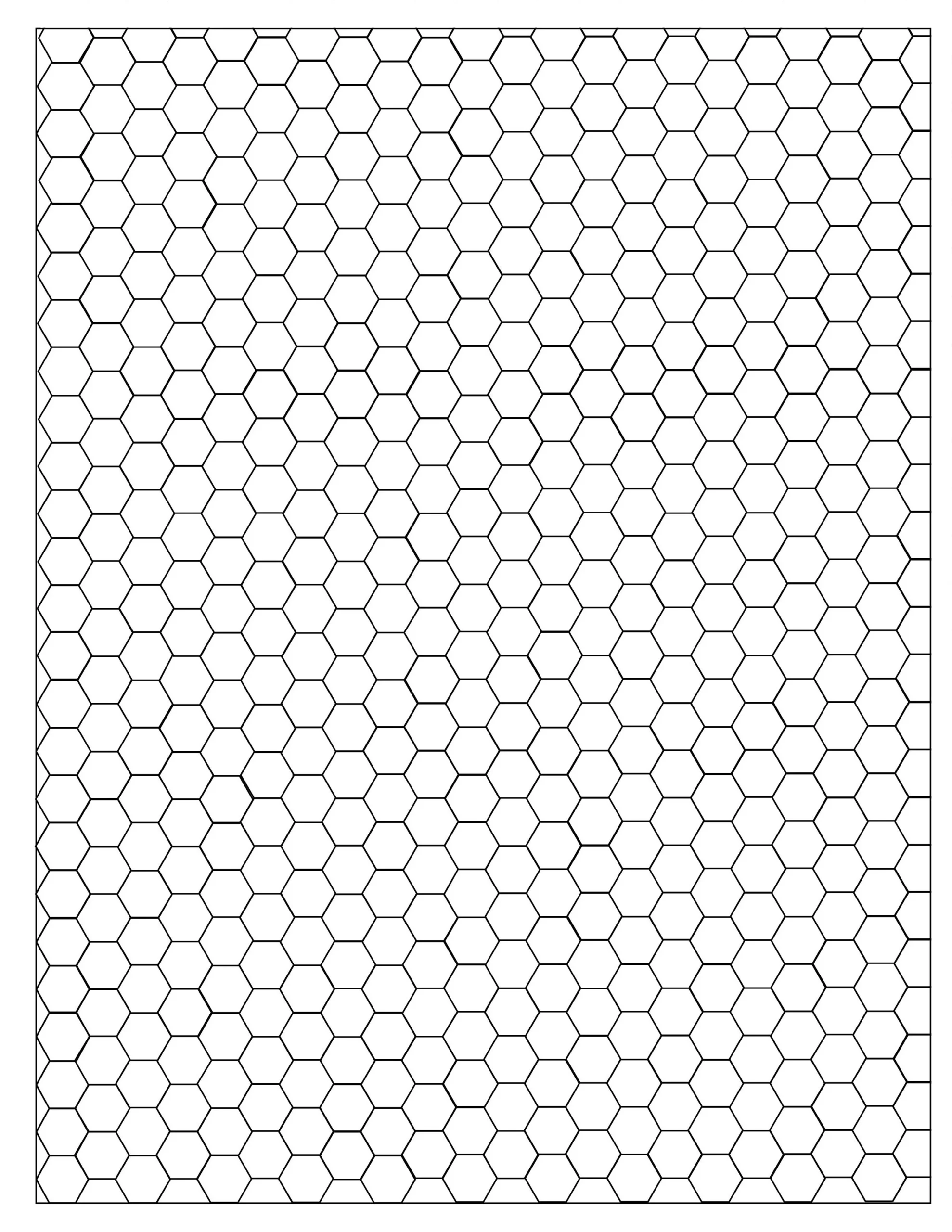 Hexagon Graph Paper Etsy New Zealand