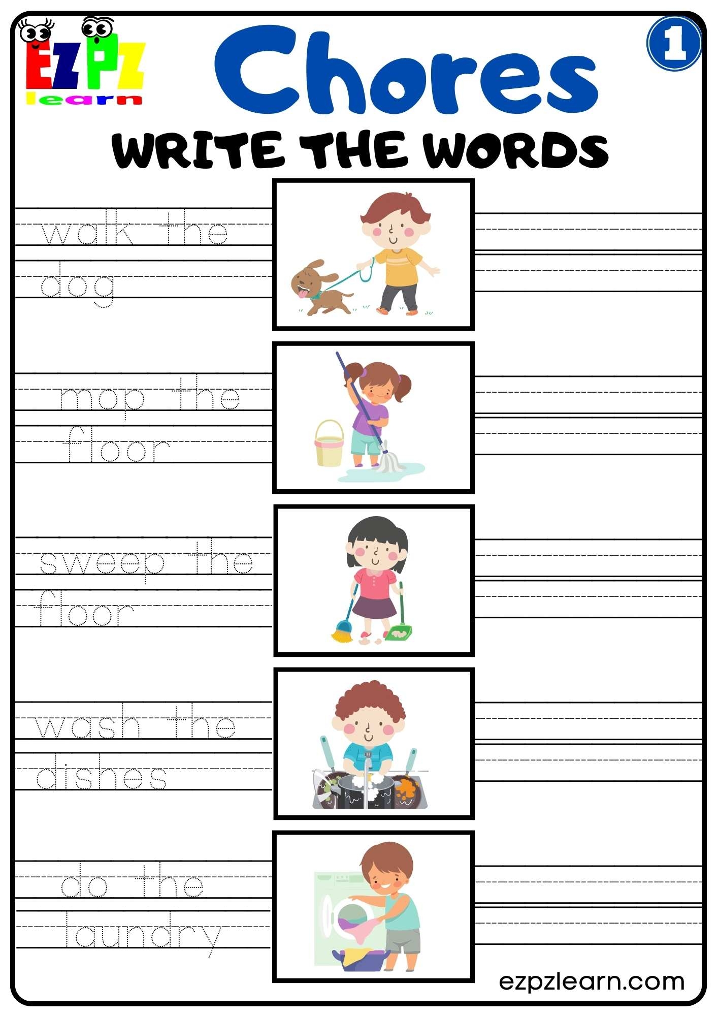 Free Printable Vocabulary Worksheets