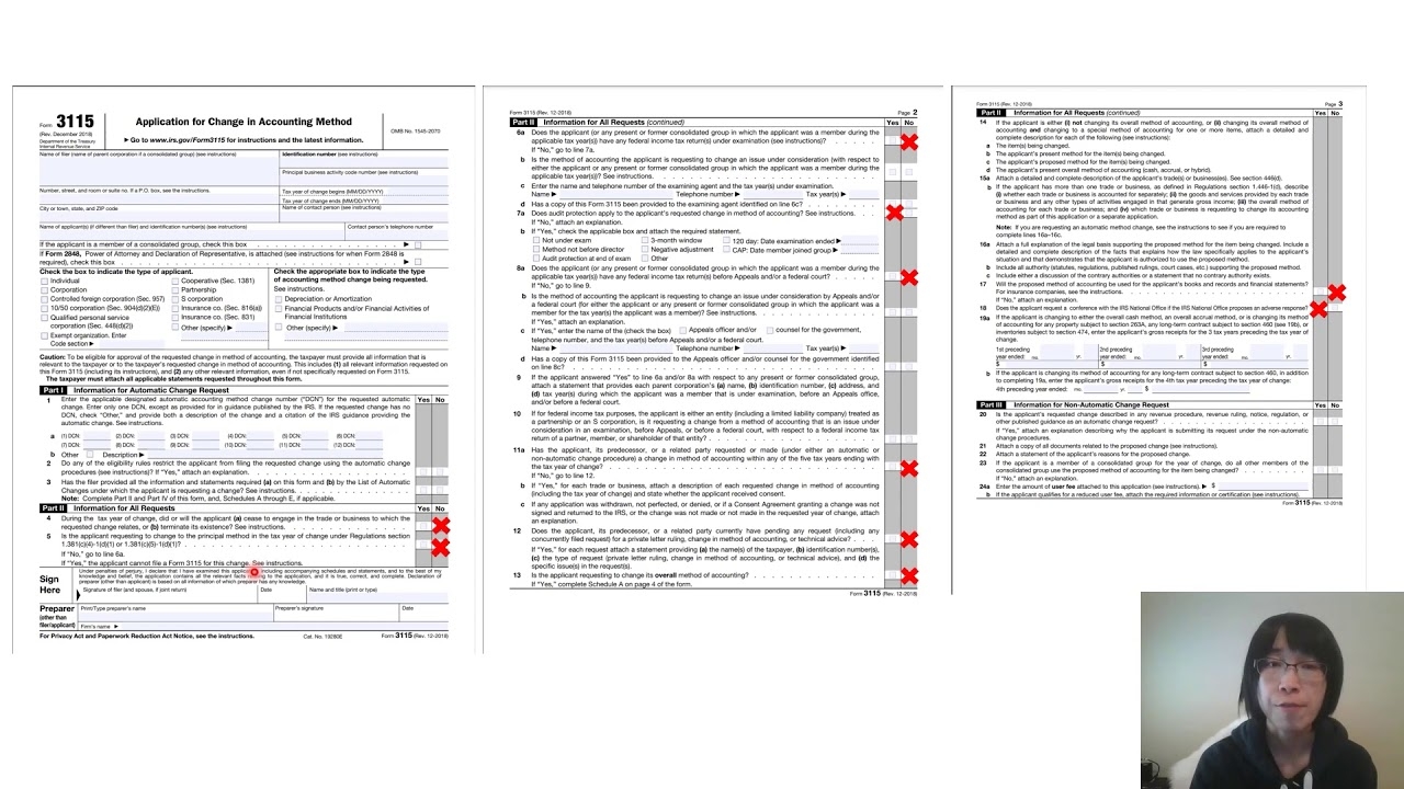What Is Form 3115 Irs