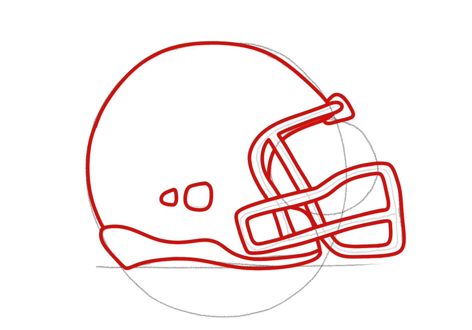 How To Draw A Football Helmet Design School