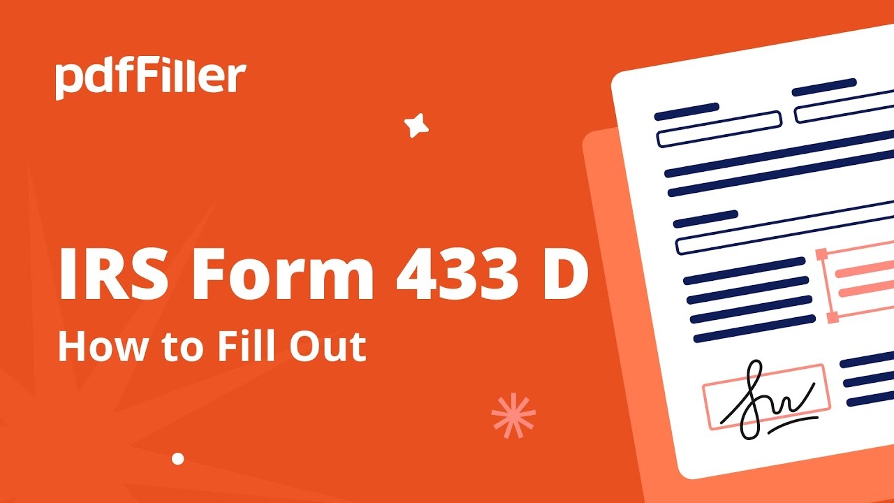 Irs Form 433-D Fillable