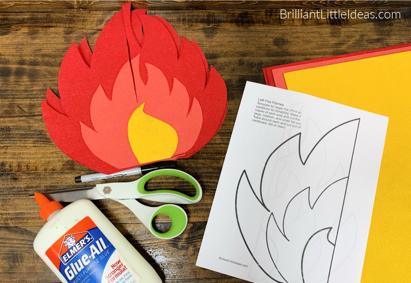 Free Printable Flame Template