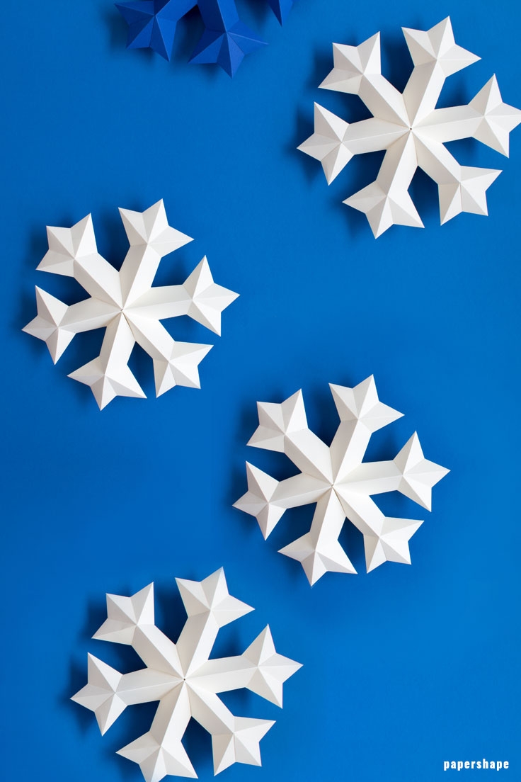 Free Printable 3d Snowflake Template