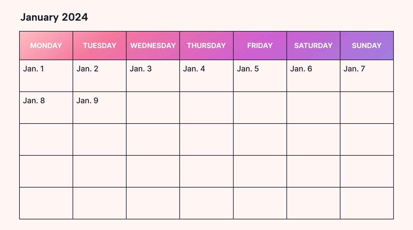How To Make A Calendar In Google Docs And Sheets Motion Motion