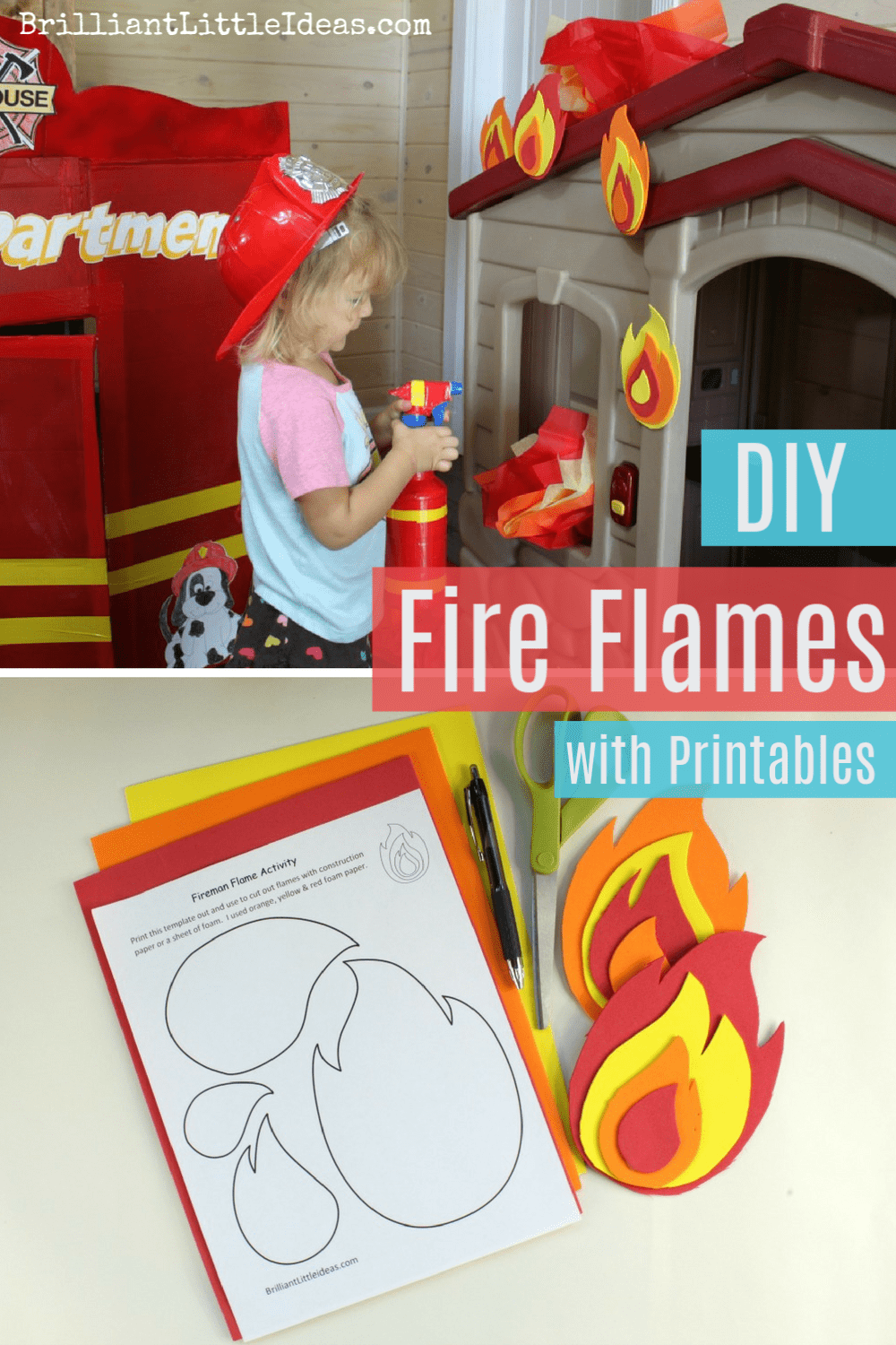 Printable Flames Template