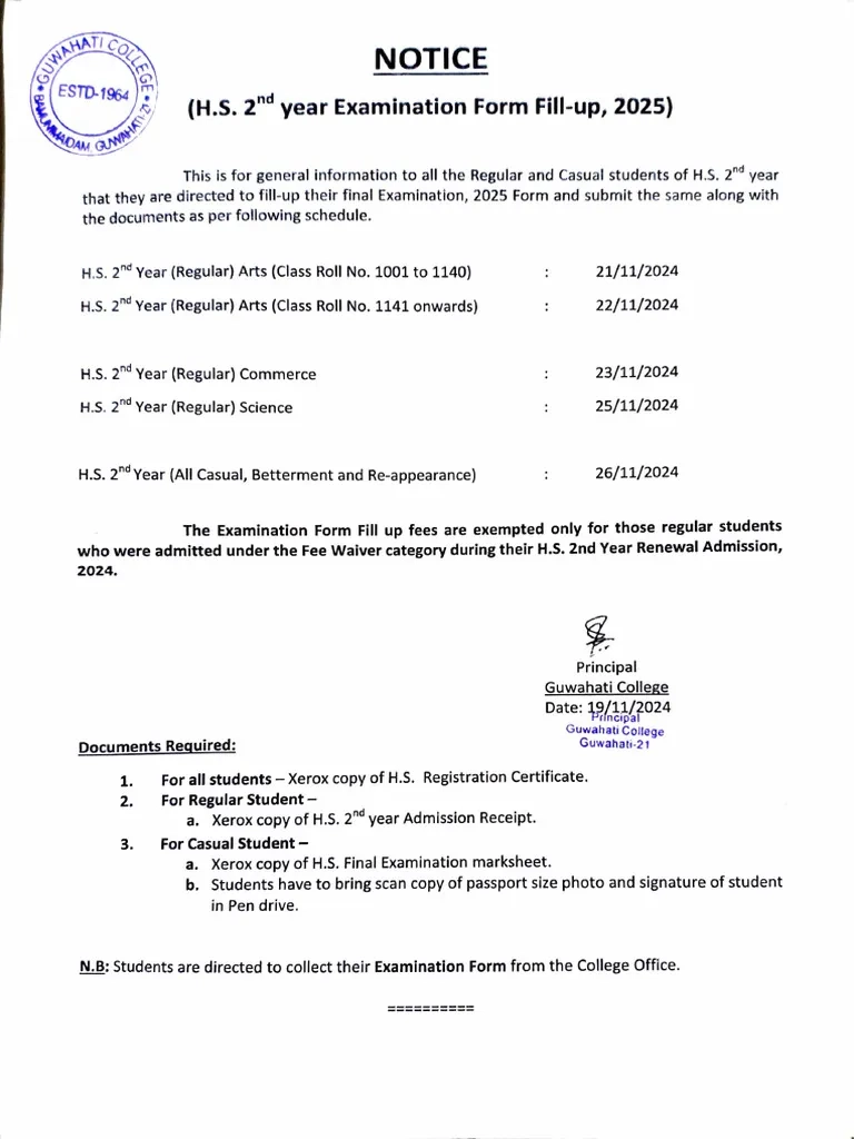 Hsc Form Fill Up 2026