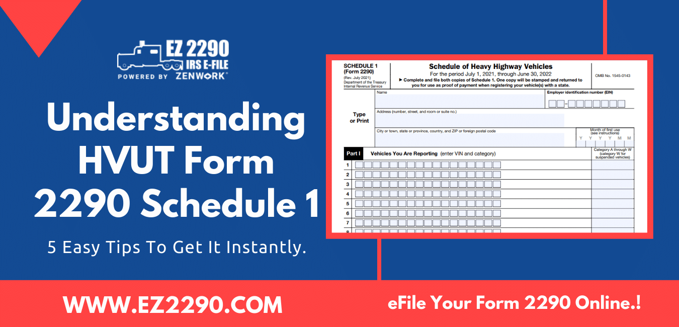 HVUT Form 2290 Schedule 1 Copy amp 5 Super Easy Tips To Get It 
