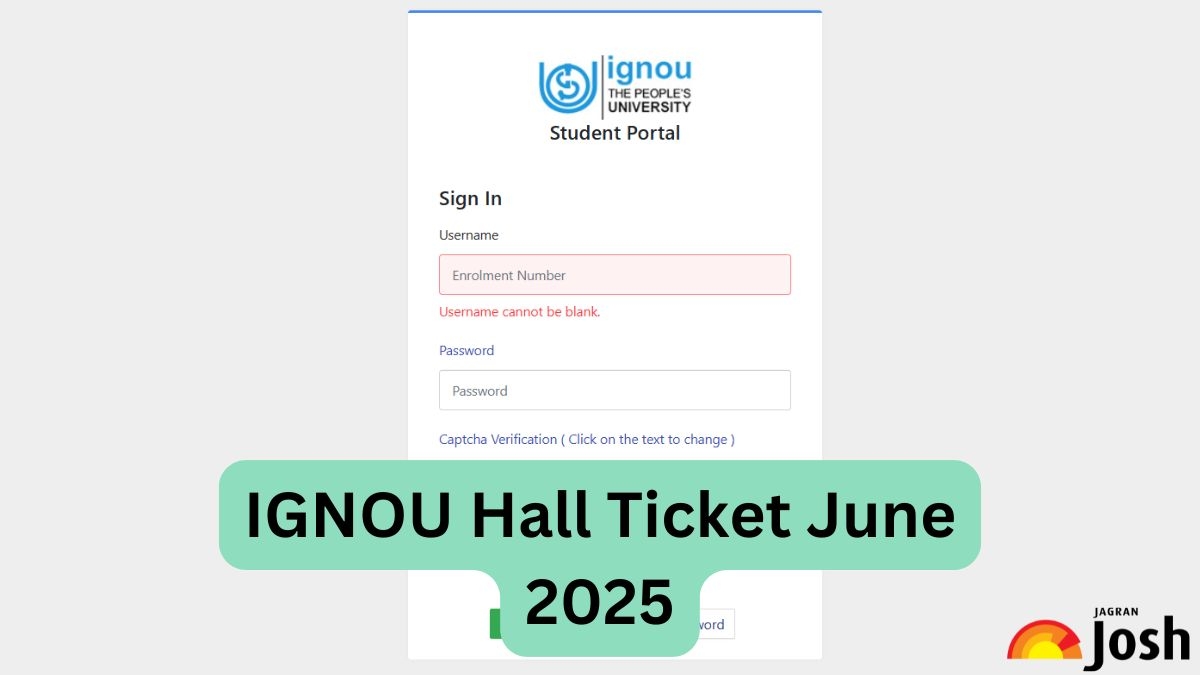 IGNOU Hall Ticket June 2025 Released At Ignou ac in Direct Link 