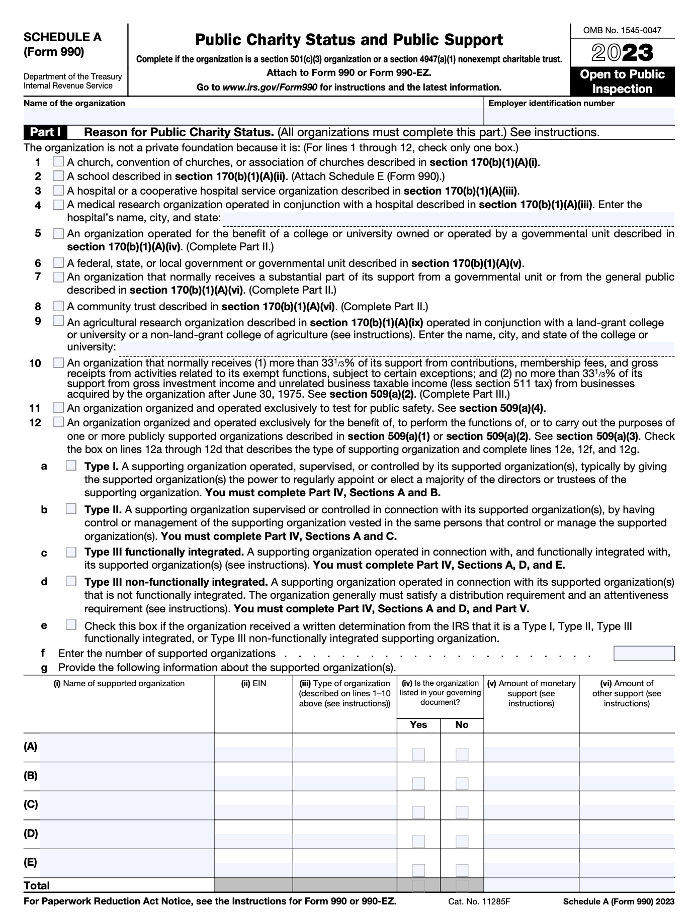 Instructions For Filling Out Form 990 Schedule A Pilot Blog