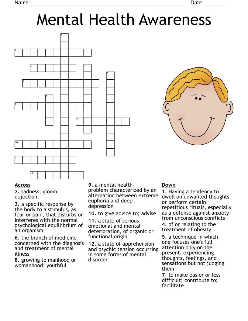 Intro To Psychology Crossword WordMint