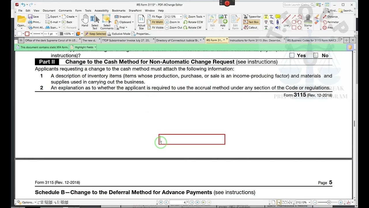 IRS 3115 Change In Accounting Method RR 2022 08 02 YouTube